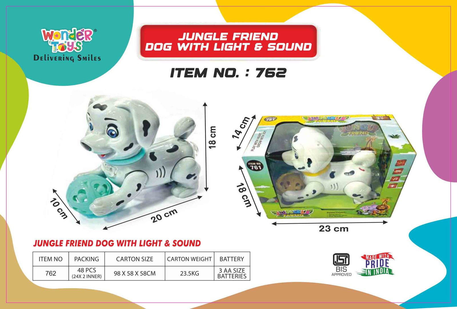 Jungle Friend Dog With Light & Sound