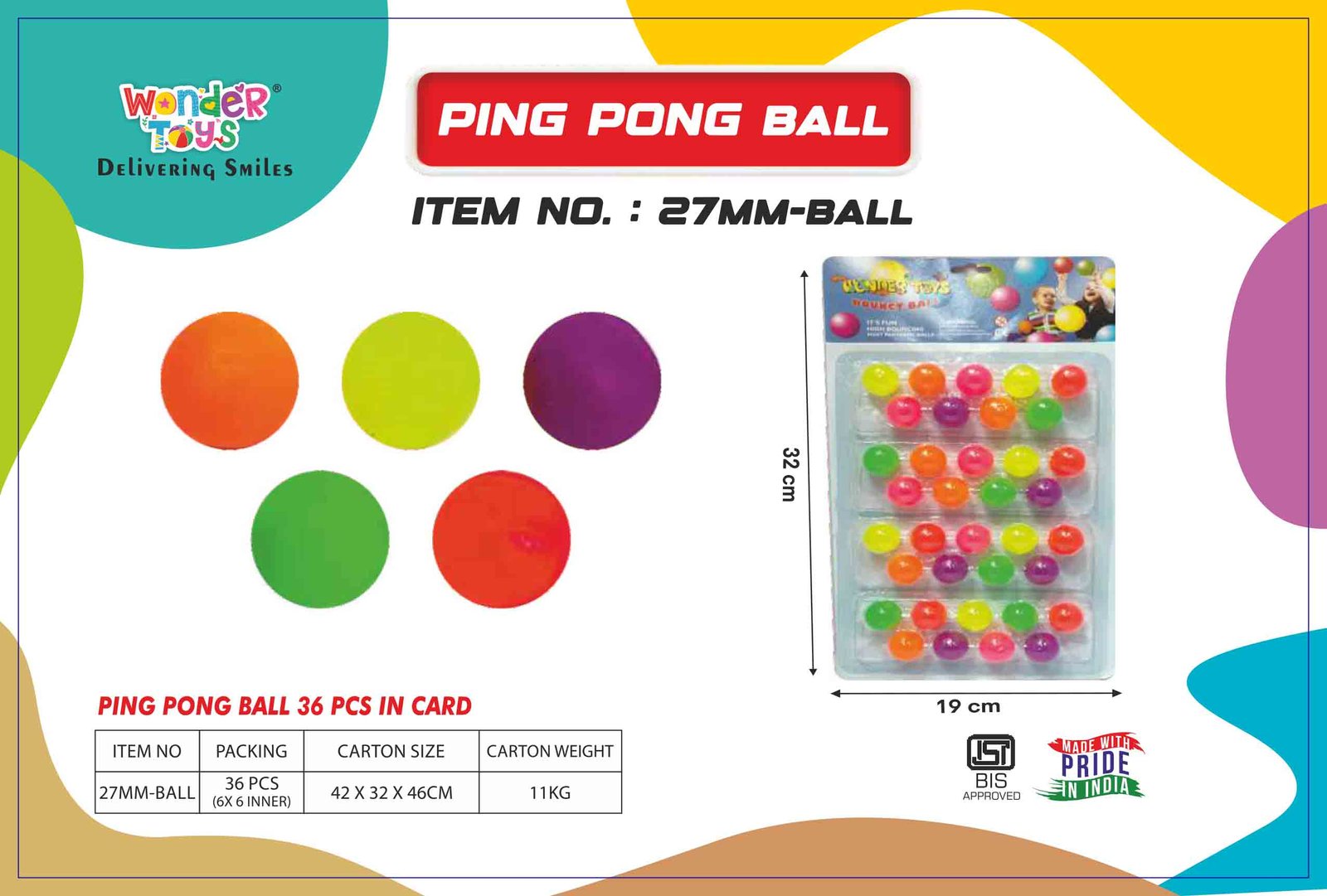 Ping Pong Ball 36 Pcs