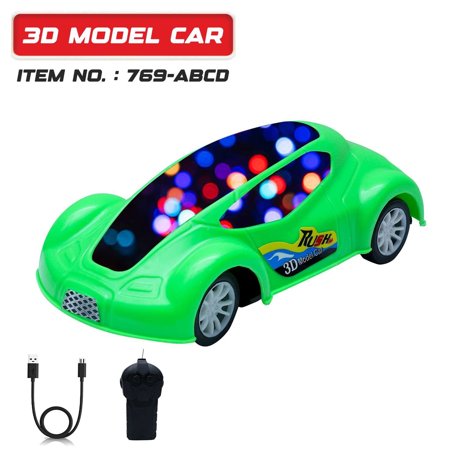 3D Model Car Green