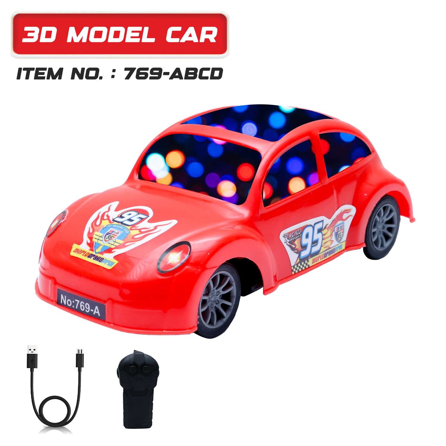 3D Model Car Red