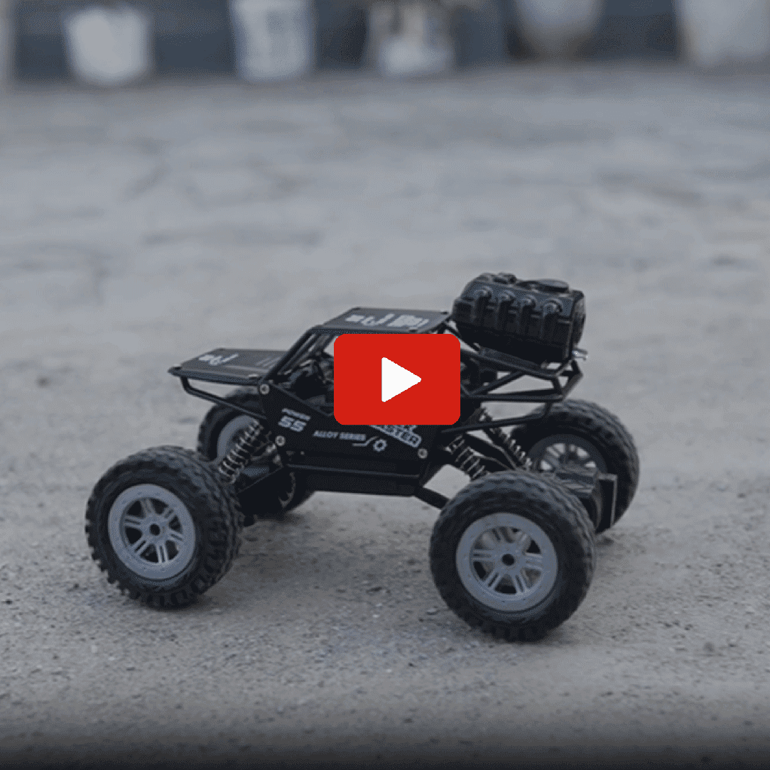 Rock Master/Crawler with Smoke Function Car Black