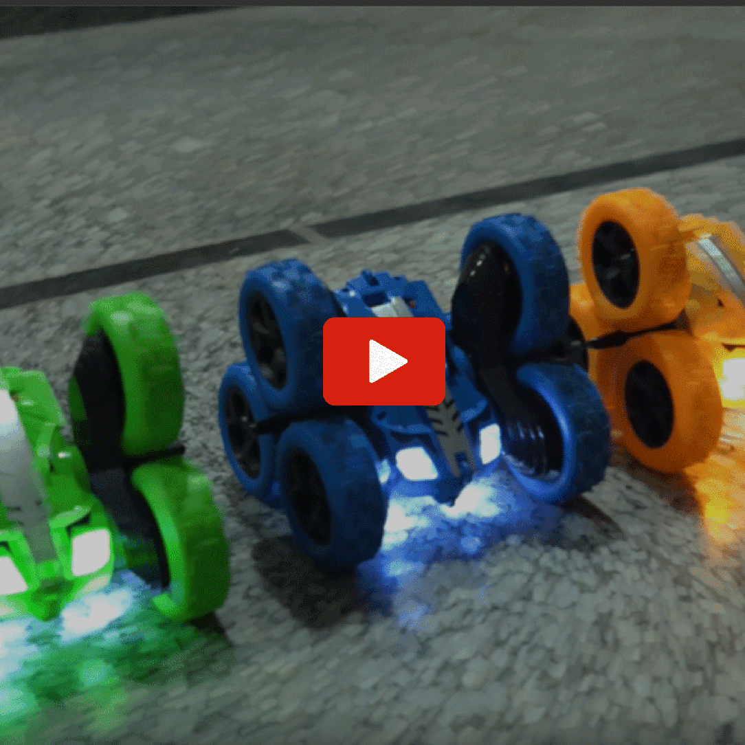 Double Flip Stunt 6 Wheels Blue