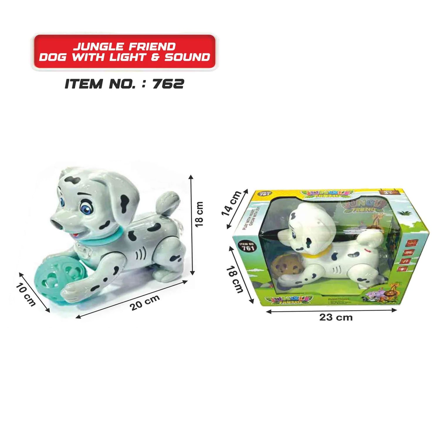 Jungle Friend Dog With Light & Sound