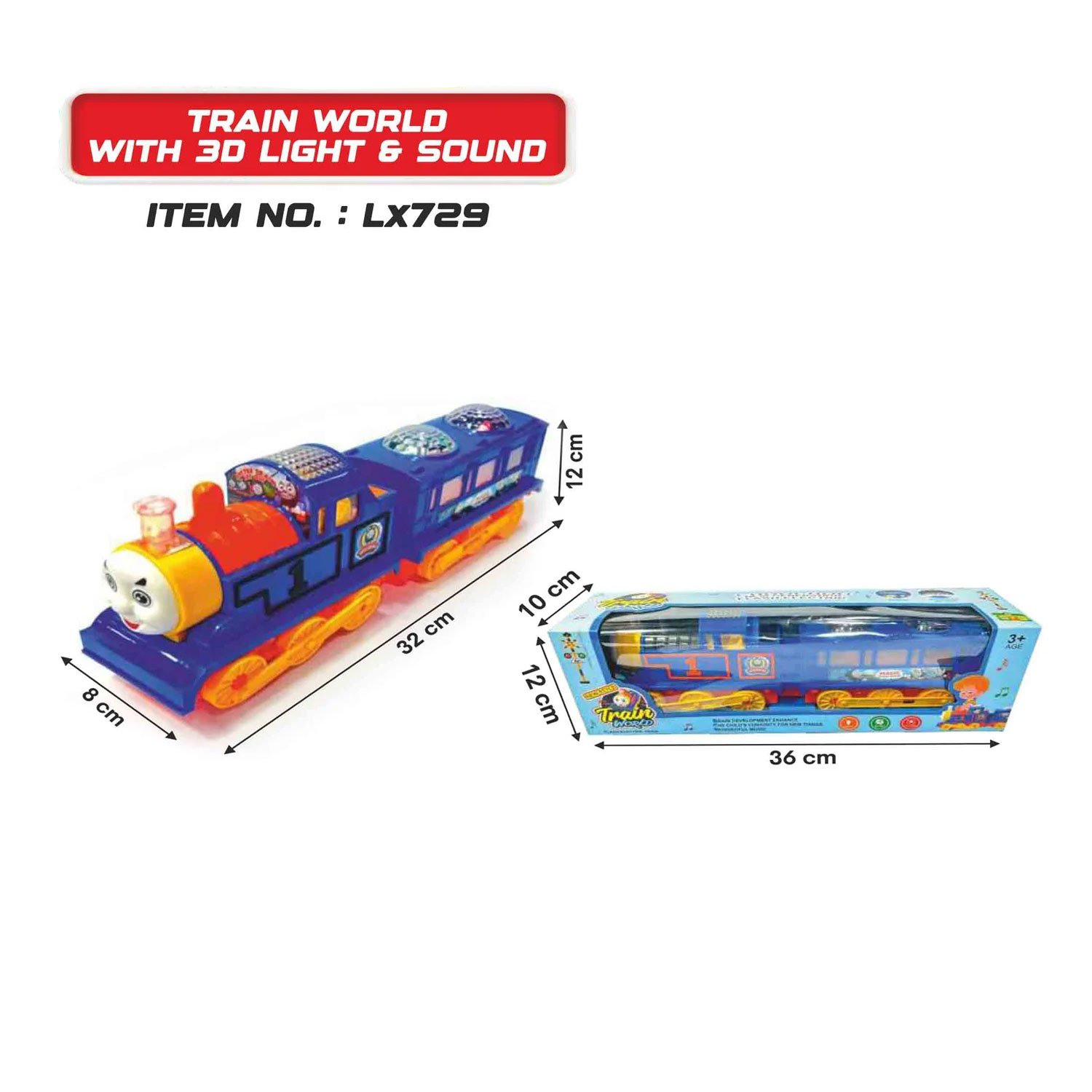 Train World With 3D Light & Sound