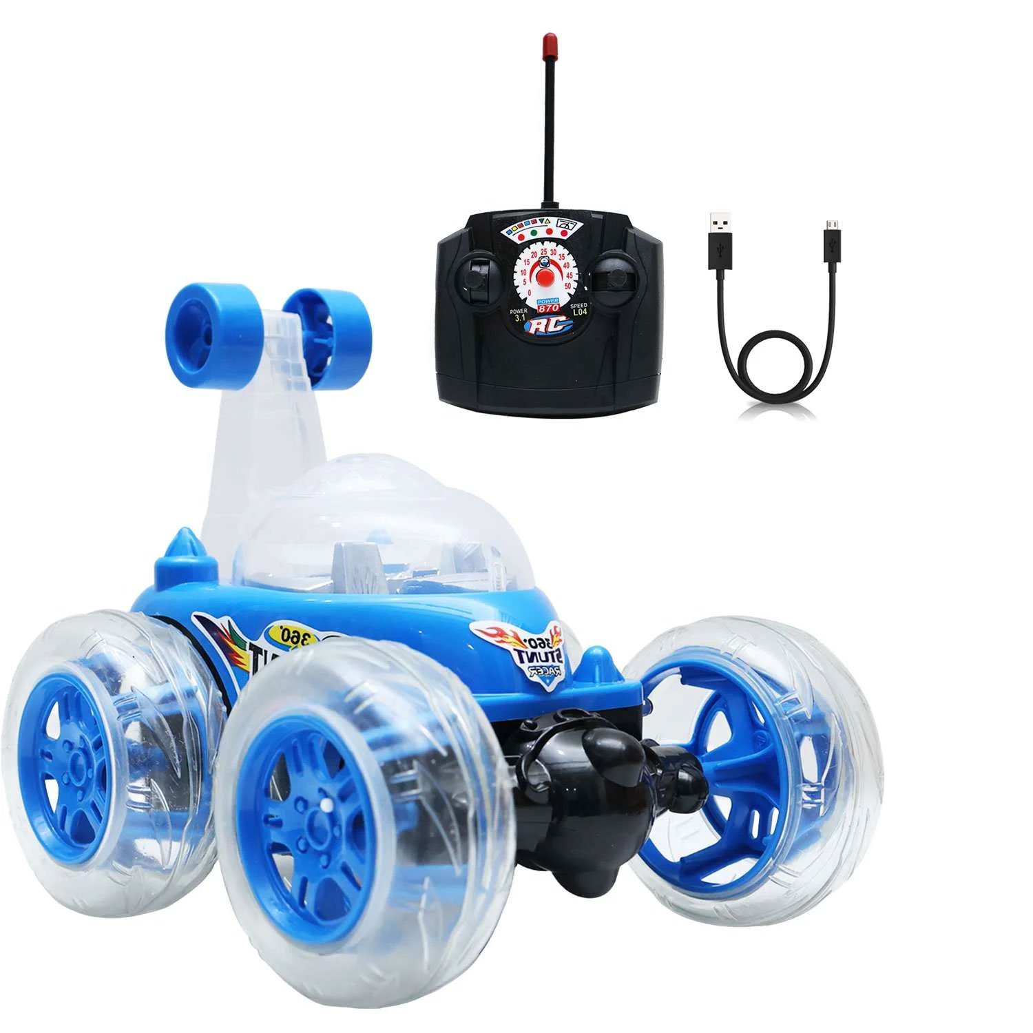 Stunt Rolling Car Blue