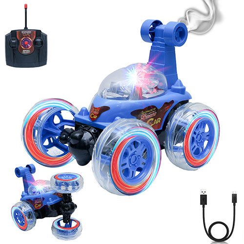 Smoke Spray Stunt Car Blue