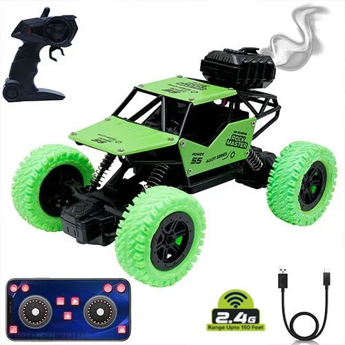 Rock Master/Crawler with Smoke Function Car Green