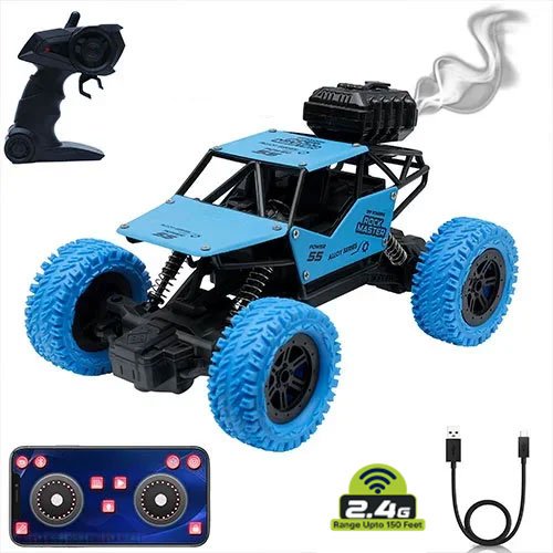 Rock Master/Crawler with Smoke Function Car Blue