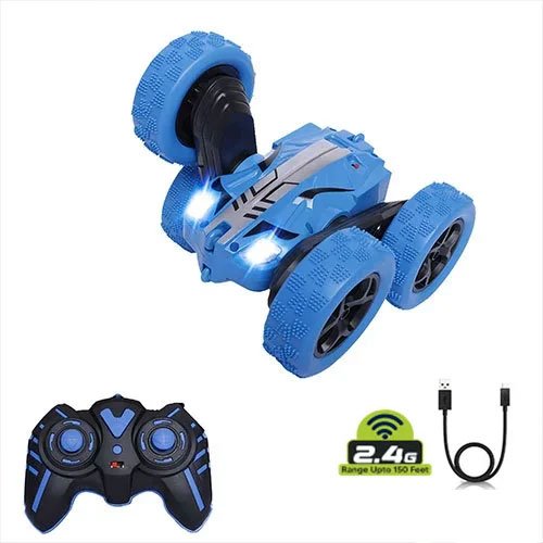 Double Flip Stunt Car Blue