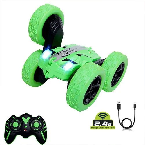 Double Flip Stunt Car Green