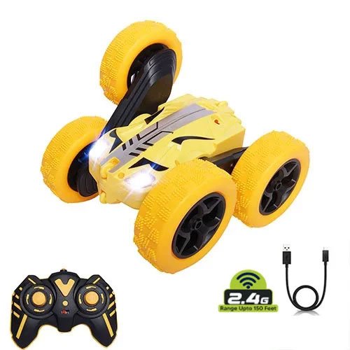 Double Flip Stunt Car Yellow