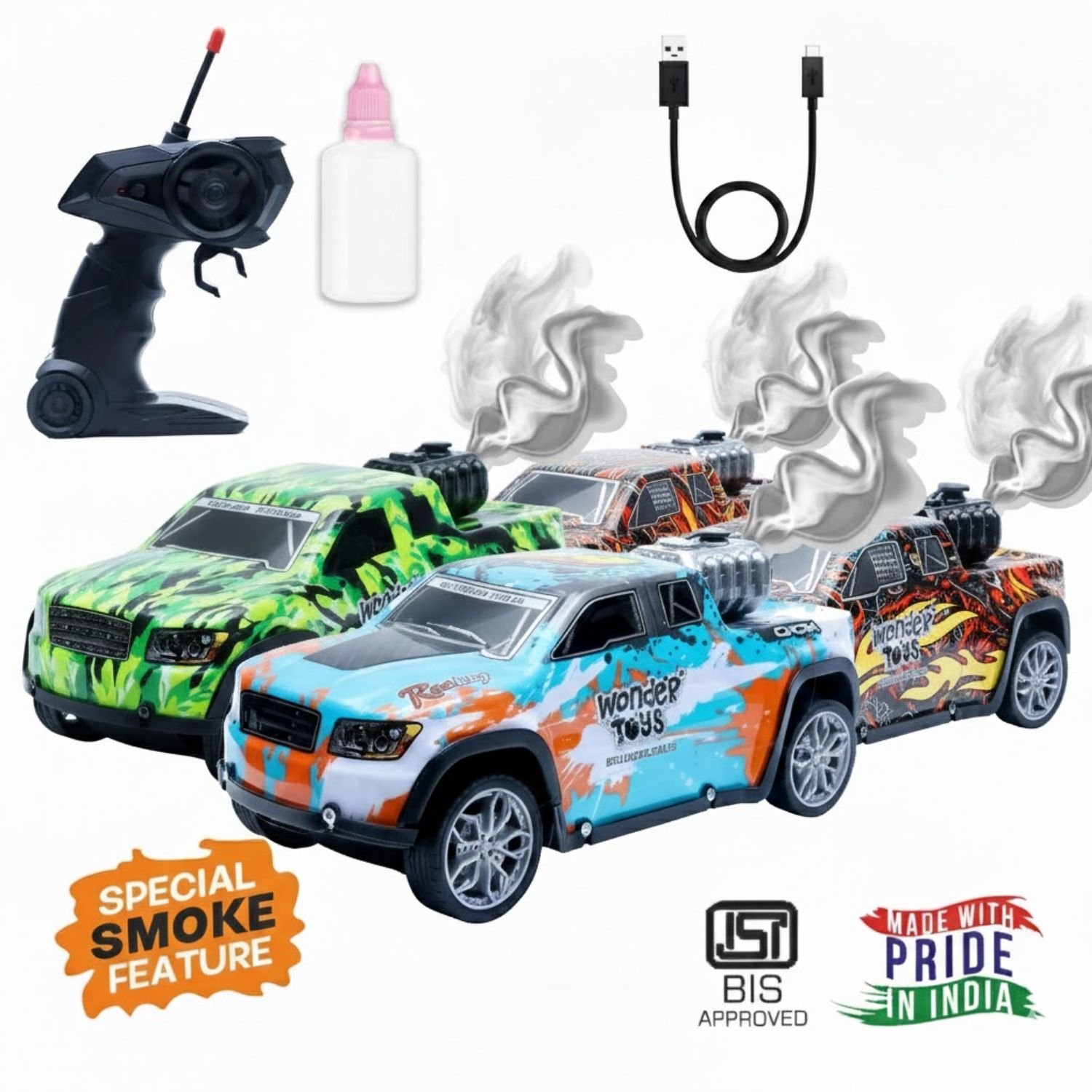 Off Road Chase Colorful Light Cars