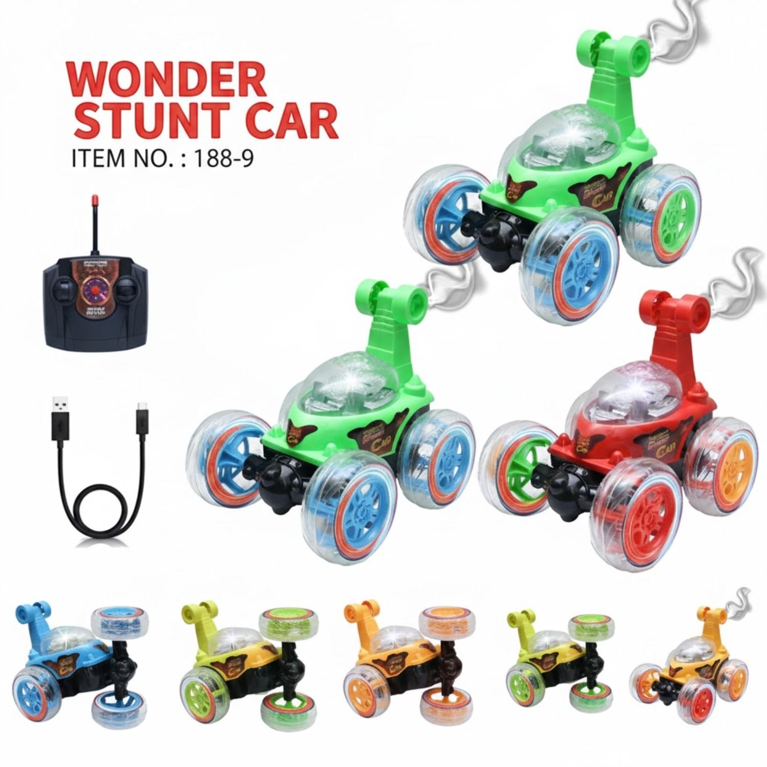 Smoke Spray Stunt Cars