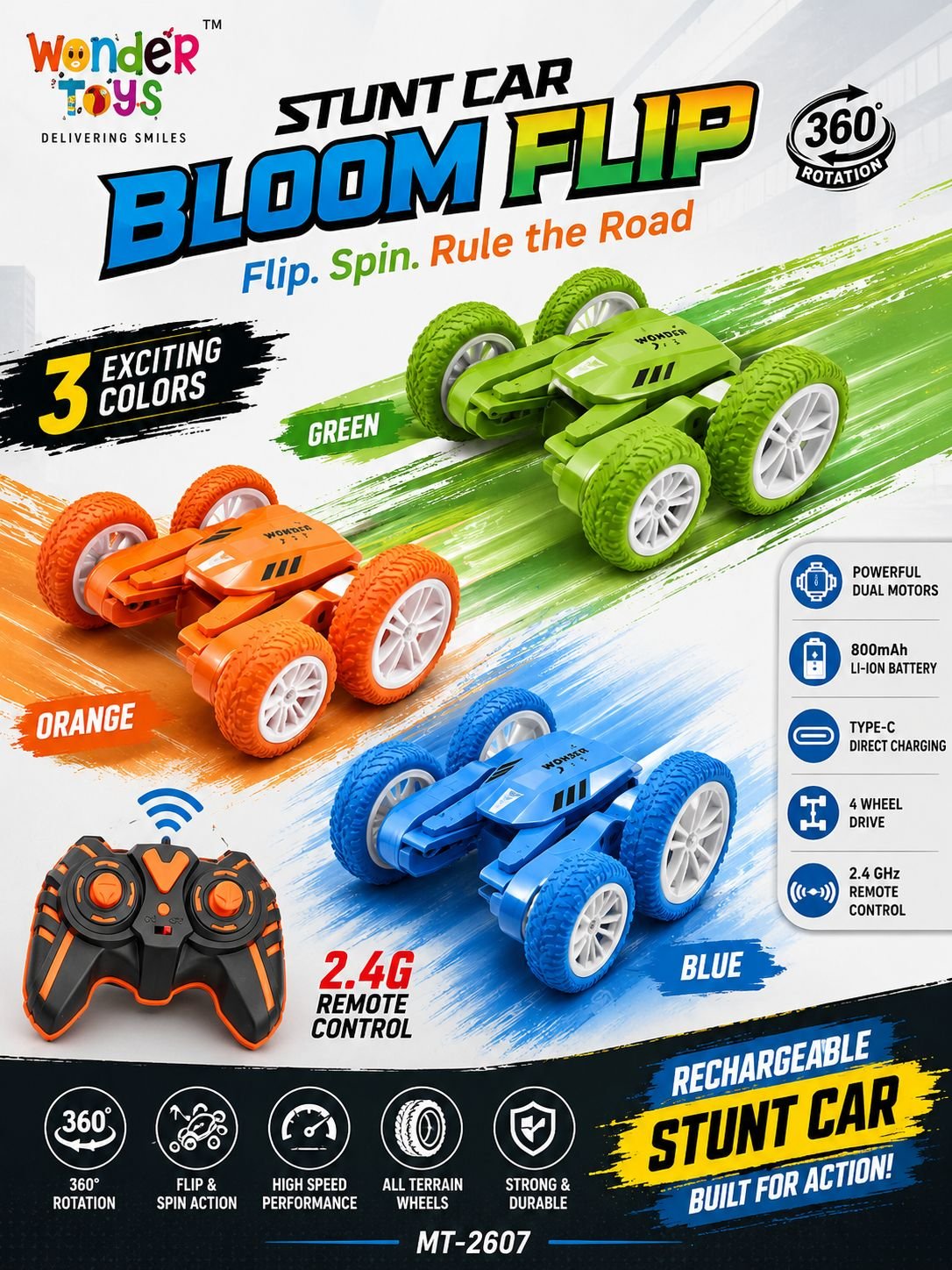 Boom Flip Stunt Car