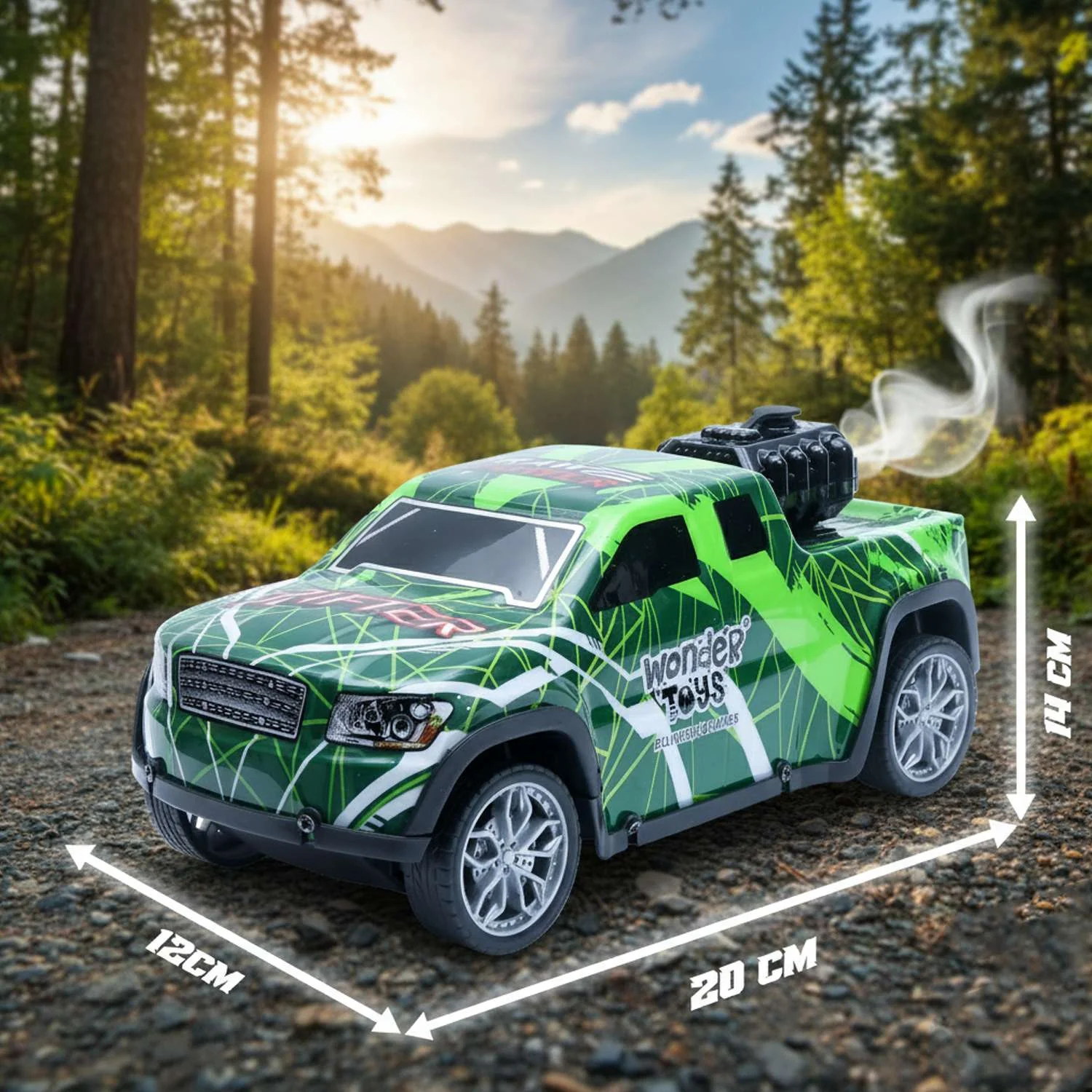 Off Road Speed Car With Smoke