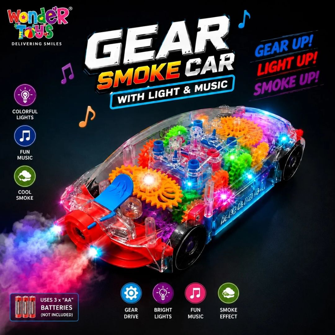 Gear Smoke Car With Light & Music