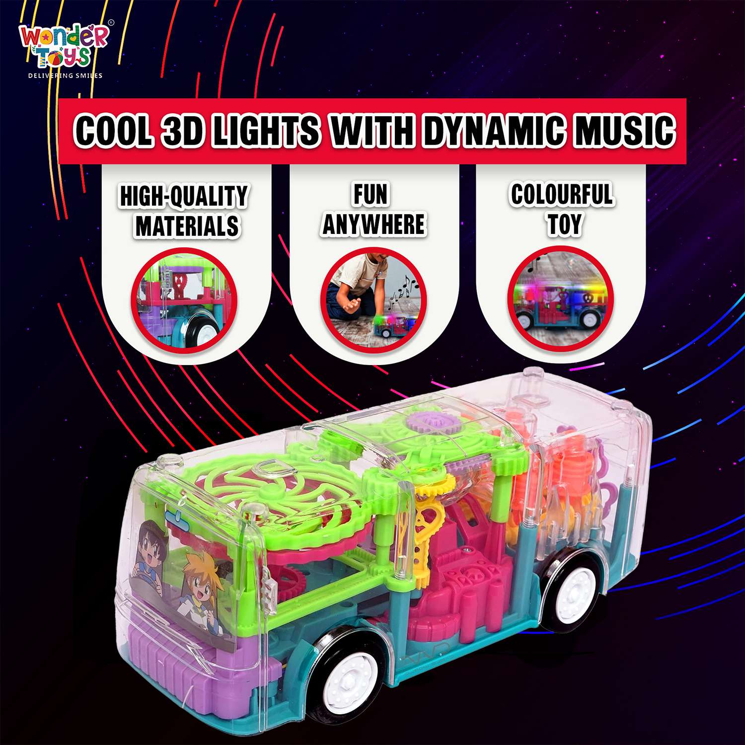 Gaer Bus With Light & Sound