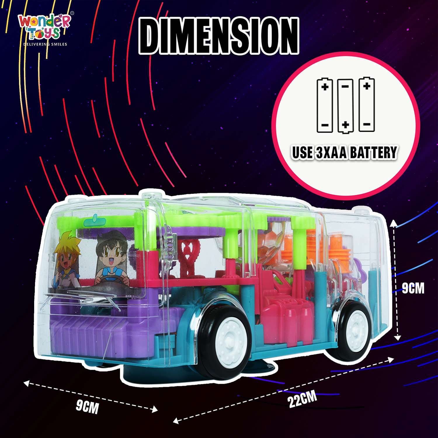 Gaer Bus With Light & Sound