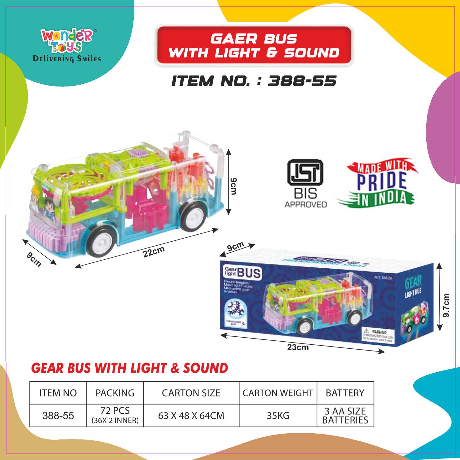 Gaer Bus With Light & Sound