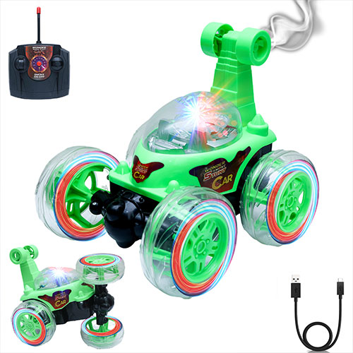 RC Smoke Spray Stunt Rolling Car