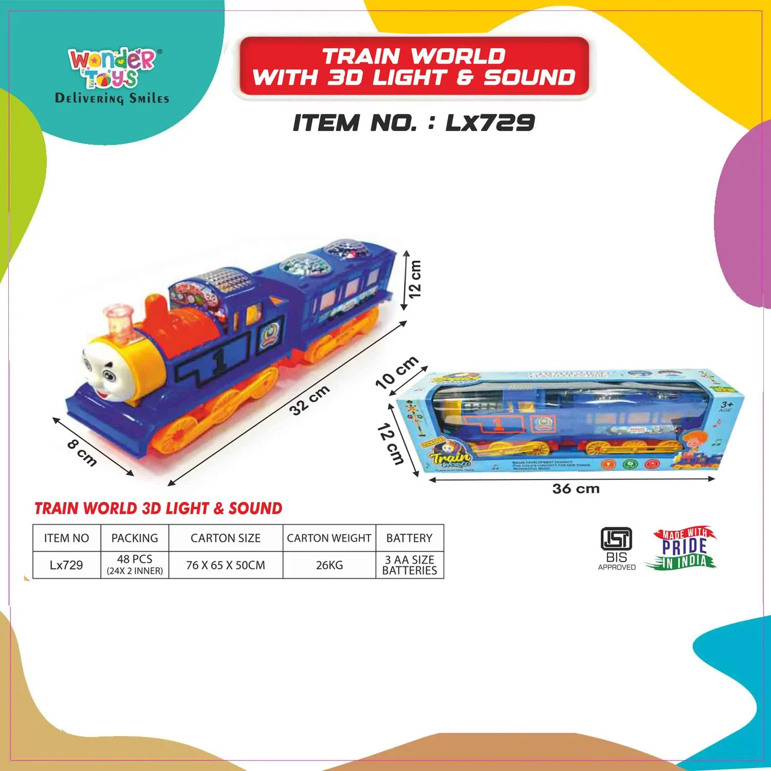 Train World With 3D Light & Sound