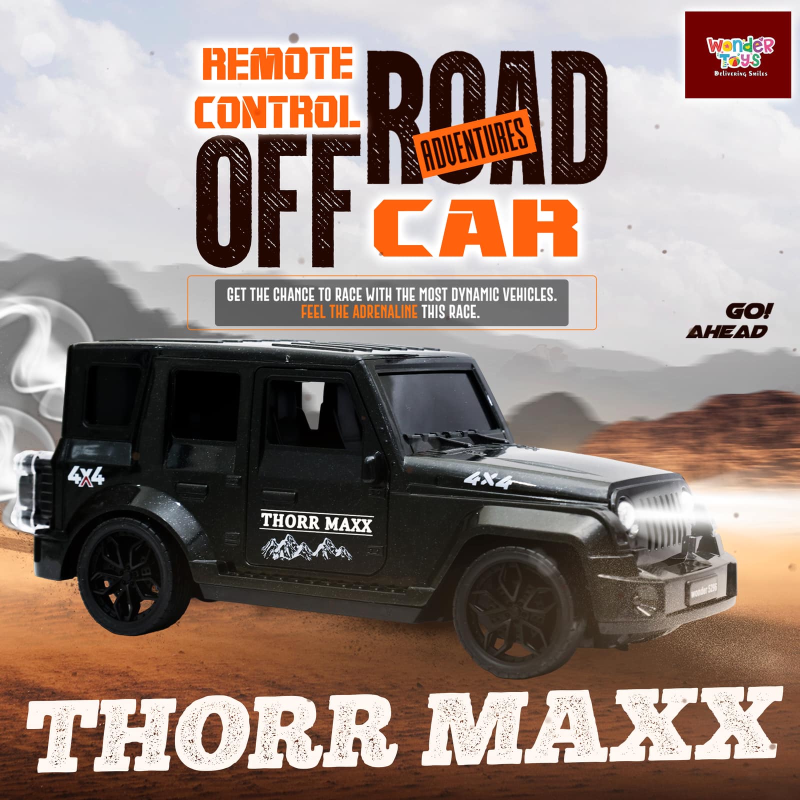 Rechargeable Thar Toy Car with Music